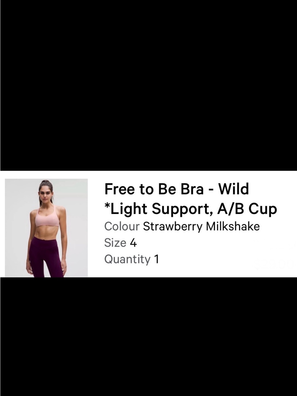 Lululemon Free to Be Wild Light Support Bra in Strawberry Pink